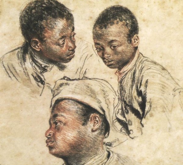 Three Studies of the Head of a Young Negro