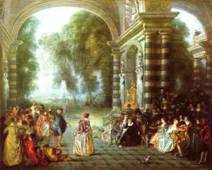 Jean-Antoine Watteau - The Pleasures of the Ball 1717