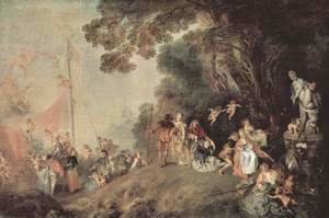 Jean-Antoine Watteau - Embarkation for Cythera